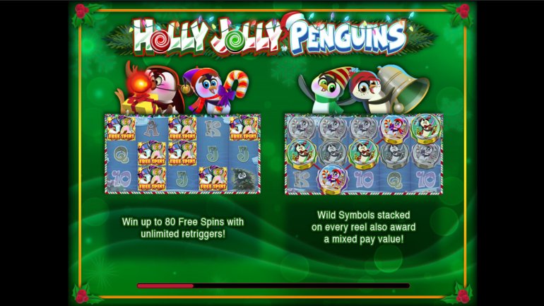 Holly Jolly Penguins slot machine 